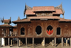 Young monks in Shwe Yaunghwe Monastery