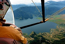 Flying high above lake Phewa