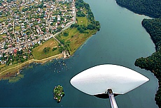 Pokhara at lake Phewa