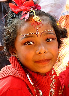 Little Hindu girl