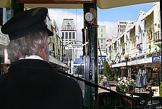 Tramway in Regent street of Christchurch