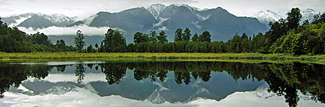 Mirror Lake am Fox Gletscher
