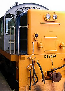 Diesel-Locomotive im Bahnhof von Dunedin