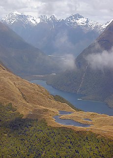 Flug von Wanaka zum Milford Sound