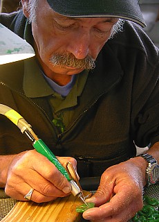 Jade polisher in Hokitika