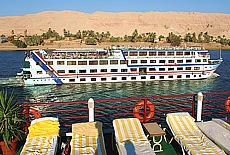 Cruise ships on the river Nile