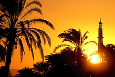 Sunset on river Nile