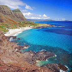 Lonesome beach near Makapuu Point