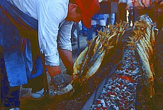 Steckerlfisch bei der Fischerfroni