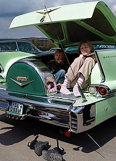 Childs favorite playground in Cadillac luggage space