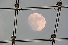 Fullmoon under the Plexiglas roof