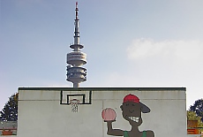 Graffiti in Olympia village