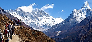 Khumbu with Mt.Everest, Lothse and Ama Dablam