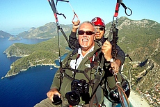 Paragliding from 2000 m high Babadag downto Oludeniz beach