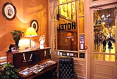 Lobby vom Hotel Chopin in der Passage Jouffroy