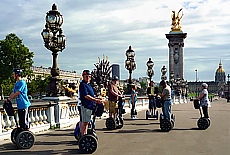 Champs Elyssee and Seine bridge