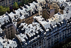 Above the rooftops of Paris