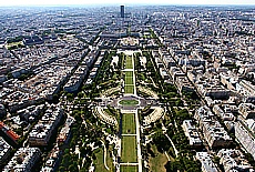 View from Eiffel Tower to tour Montparnace