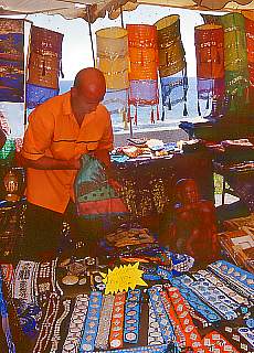 Strolling on the market in Saint Pierre