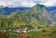 Mountain village Hell-Bourg in Cirque de Salazie