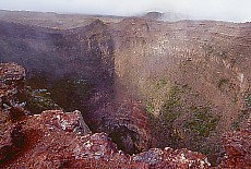 Volcano crater