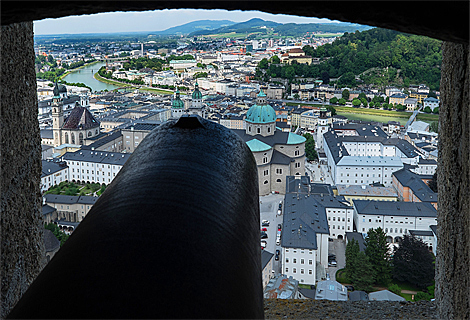 Kanonen auf der Festung Hohensalzburg