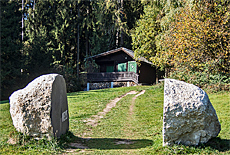 Jagdhtte auf dem Weg zum Nockstein