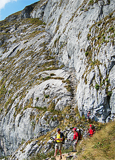 Purtscheller via ferrata at Schafberg