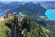 Schafberg Summit cross and Mondsee