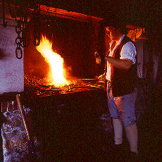 Fire in Blacksmiths shop