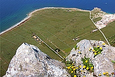 Lookout from Monte Monaco in the deep blue