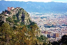 Lookout from Monte Pellegrino down to the city of Palermo