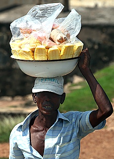 Pineapple seller in Galle