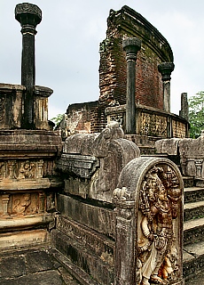 ruins fields in Polonnaruwa