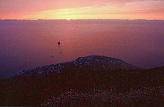 Sunrise on Strombolicchio island