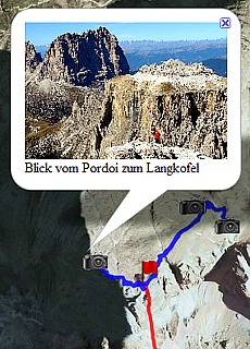 GPS-Track Pordoi summit (1,8 km)