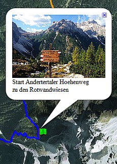 GPS-Track Anderter alps high route (8,7 km)