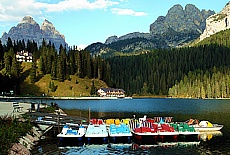 Rent a boat at Lake Misurina