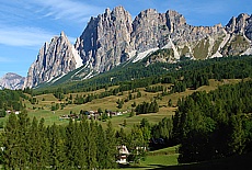 Alpine farming village near Cortina