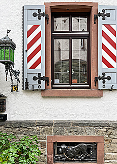 Well guarded basement window in Kronberg