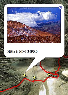 GPS-Track of Teide summit crossing (16,5 km)