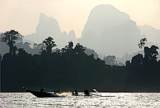 Cheow Lan lake in Khao Sok National Park