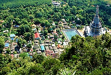 View from Tigercave Temple summit downto Wat Tham Sua Monastery