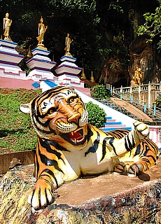 Entrance to Tigercave Temple Wat Tham Sua near Krabi
