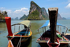 Longtail Boats on Panyee Island