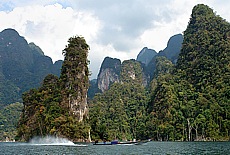 Cheow Lan lake in Khao Sok National Park