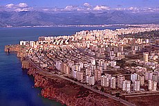 Approaching Antalya from the air