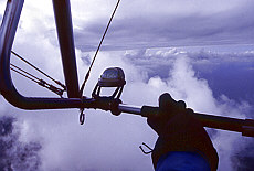 Ultralight hang gliding over Maoui