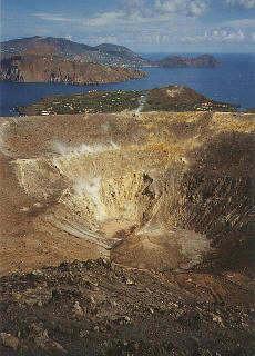 Crater bottem of volcano Vulcano