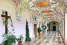 Walkway in the Prelates Wing of Monastery Wessobrunn